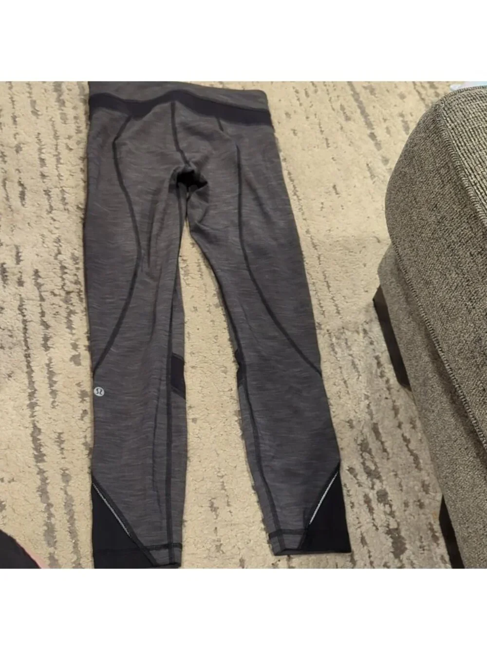 Lululemon Inspire Tight II Heathered Black / Heathered Black